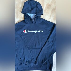 Champion Men’s Size Large Iconic Embroidered Logo Hoodie Black